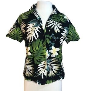 𝅺PACIFIC Legend Vintage Made in Hawaii Cotton Hawaiian Shirt Size Medium